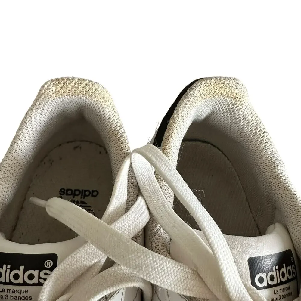 Adidas Superstar Kids Sneakers White Black Stripes Originals Unisex Classic- 4.5